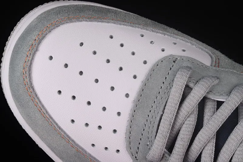All categories Nk Air Force 1 Air Force series Nk Air Force 1 Mid Air Force mid-top Nk Air Force 1'07 Mid gray blue orange suede Air Force One mid-top casual sneakers CQ5059-203